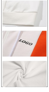 Sweat-shirt à capuche de haute qualité 100% coton avec fermeture éclair, logo personnalisé, broderie, marque d'équipe, impression, design personnel, en vente - Product Image 5