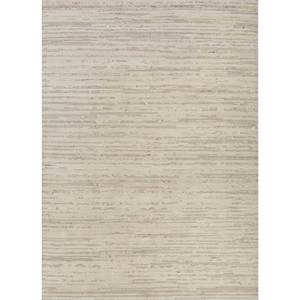 Tapis en laine noué à la main Aprezo ivoire, motif puzzle rayé pour la maison, le salon, le couloir, l'entrée - Modèle Aiwl-1016 pour adolescents - Product Image 1