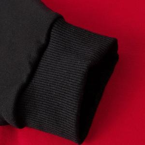 Meilleure vente Sweat à capuche 100% coton personnalisé Logo imprimé OEM hommes couleur bloquée pull à capuche sweat polaire broderie - Product Image 5