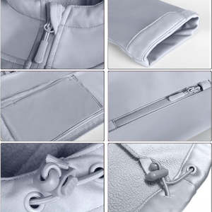 Vestes d'extérieur personnalisées à coquille souple, respirantes et légères pour femmes, pour l'hiver, coupe-vent, chaudes, à la mode, pour les voyages - Product Image 6