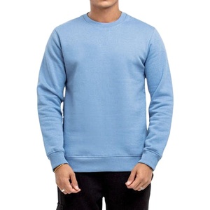 Wholesale High-Quality 380G Heavyweight Cotton Round Neck Bottom Sweatshirt Men Loose Basic Top Long Sleeve <b>Polyester</b> Hoodies - Product Image 1