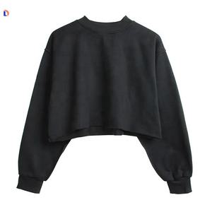 Sweatshirts pulls pour femmes OEM Streetwear Sweatshirts courts pour femmes - Product Image 4