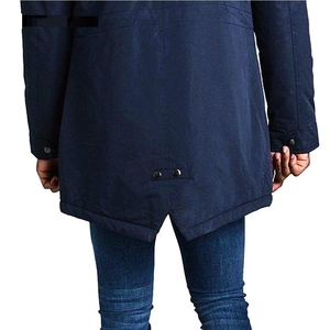 Oversized <b>Canvas</b> Puffer <b>Jacket</b> for <b>Men</b> with Stand Collar Front Logo Breathable Design Full Coverage for Winter Days - Product Image 3