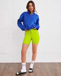 Sudadera de Forro Polar con Cierre de Cremallera para Mujer, Color Sólido, Manga Larga, Suave, Cálida, Cortavientos, Personalizada con Estampado, Informal, Cómoda - Product Image 5