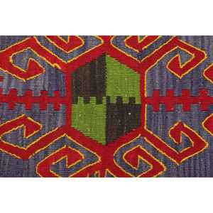 Alfombra Turca Vintage Grande de 6.7x9.4 pies (204x287 cm), Alfombra Roja Ombré - Product Image 4