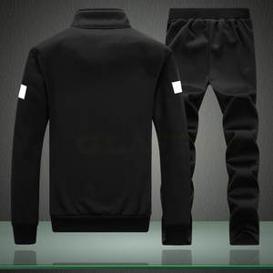 Servicio OEM, Conjuntos Deportivos de Forro Polar para Hombre al por Mayor, Talla Grande, Ecológicos, Ligeros, de Color Sólido, 100% Algodón - Product Image 2