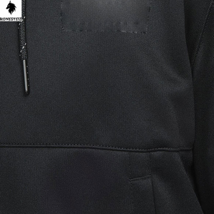 เสื้อฮู้ดแบบสวมหัวของผู้ชายผ้า100% น้ำหนักเบาผ้าเทอร์รี่ผ้าฝ้ายโพลีเอสเตอร์ลายสีพื้นดีไซน์ตามสั่ง - Product Image 3