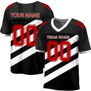 Camiseta Deportiva Atlética Unisex Personalizada 100% Poliéster, Impresa, de Secado Rápido, Transpirable, de Malla Corta, para Fútbol Americano - Product Image 3