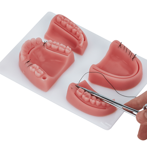 Almohadilla de sutura oral 3D dental, modelo de sutura de silicona de 32 mm de grosor, agarre ergonómico manual para práctica de entrenamiento con instrumentos quirúrgicos - Product Image 4