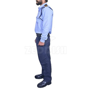 Uniforme de sécurité pour hommes à manches longues et boutonnées, personnalisé, haute qualité, faible MOQ, nouveau style, étiquettes OEM, polyester/coton, 2025 - Product Image 3