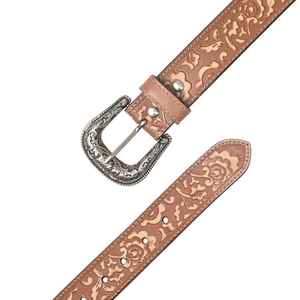 Cinturón Vaquero Occidental Hecho a Mano de Primera Calidad, Cuero Genuino de Grano Completo, Estilo Vintage, Hebilla de Aleación con Pasador, Longitud de 28-54, Uso Casual - Product Image 2