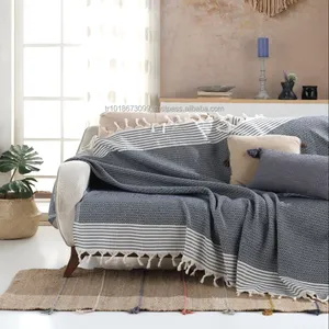 100% Cotton Sofa Covers Couch Throw Protector Made in Turkey High Quality Ready Stock Washable Armchair