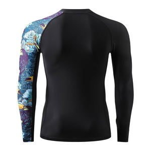 Rash Guards Fitness Sportswear Sublimé Custom Made Rash Guards Manches Longues Pour Hommes - Product Image 3
