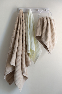 MS Home 100% Cotton Woven Face Washcloth & <b>Bath</b> <b>Towel</b> 6-Piece <b>Set</b> Antimicrobial Hypoallergenic Quick-Dry - Product Image 2
