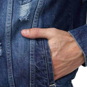 Uso al aire libre Hombres Jeans Chaqueta de invierno Cuello personalizado Hombres Jeans Chaqueta Tamaño adulto Jeans Chaqueta - Product Image 6