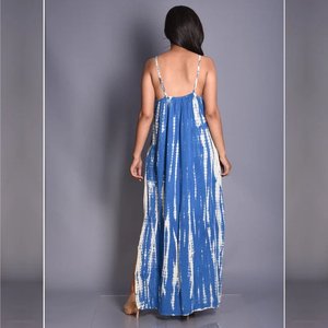 Vestido largo de verano de 2023 algodón con Espalda descubierta, traje playero sexy para vacaciones, 100% - Product Image 2