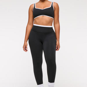 ชุดออกกำลังกายผู้หญิงพร้อมโลโก้สั่งทำ เสื้อชั้นในกีฬาคุณภาพสูง กางเกงโยคะยกกระชับสัดส่วน กางเกงเลกกิ้งออกกำลังกายสำหรับฟิตเนสและโยคะ - Product Image 2