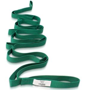 10 <strong>Loops</strong> Non-<strong>Elastic</strong> <strong>Stretch</strong> Strap, Perfect Home Workout Stretching Out Strap for Physical Therapy, Yoga for Men and Women. - Product Image 1