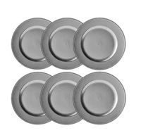 Assiette de Présentation Moderne en Laiton Doré Antique, Qualité Alimentaire, Lavable, Écologique, Couleur et Logo Personnalisables, Décoration de Table