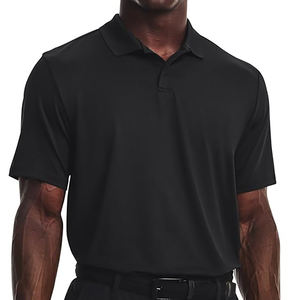 2024 été mode hommes sport polo respirant facile à porter avec impression de couleur assortie 100% coton pour Fitness - Product Image 1