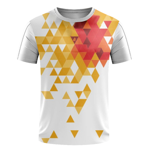Camiseta de algodón transpirable con estampado de logotipo personalizado para hombre con diseño de cuello de polo para impresión digital de tenis y golf - Product Image 2