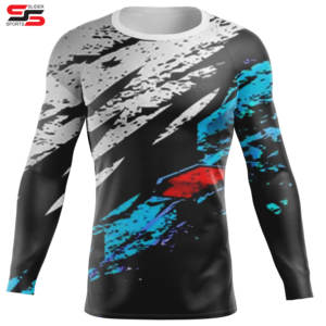 เสื้อกระชับทรงสำหรับผู้ชายเสื้อ100% UPF50โพลีเอสเตอร์ + เสื้อรัดรูประบายอากาศกันยูวีสำหรับดำน้ำเล่นเซิร์ฟ - Product Image 5