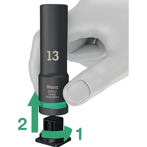 Juego de 11 piezas de llaves de vaso de impacto profundo de 6 puntas de 1 1/2 pulgadas de largo 8790 C - Product Image 3