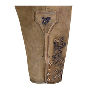 Lederhosen Genuine Goat Suede Leather Authentic German Shorts Octoberfest Outfit Bavarian Trachten Bordado Prendas - Product Image 3