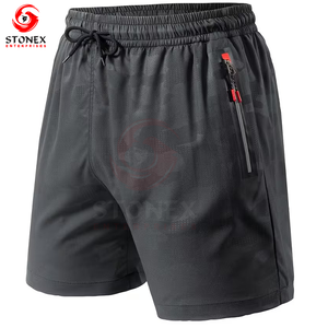 กางเกงขาสั้นออกกำลังกายแบบแห้งเร็วระบายอากาศได้ดีสำหรับผู้ชายไซส์ใหญ่ |   ชุดออกกำลังกายและวิ่งคุณภาพพรีเมียม ผลิตจากผ้าสแปนเด็กซ์/โพลีเอสเตอร์ - Product Image 1