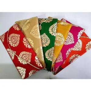 Indian Handmade Fancy Design Eco-friendly Wedding Supplies Fancy Envelope Wedding Invitation Card Envelope