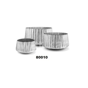 Hot Sale 3 Pcs Silver Aluminium Planter <b>Pot</b> for Home & Garden Decoration - Product Image 1