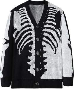 Men Streetwear <b>Cardigan</b> <b>Sweater</b> Custom Knitted Fashion Outerwear Loose Fit Button Down OEM ODM Factory Wholesale - Product Image 6