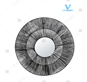 Vietrustic Modern Style Woven Decorative <b>Wall</b> <b>Mirror</b> Seagrass Jute <b>Mirror</b> For Office Decor - Product Image 4