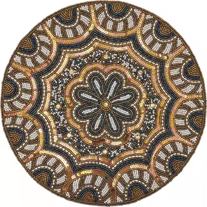 Hermoso Mantel Individual con cuentas redondo 13x13 forma octogonal Mantel Individual de mesa bordado manteles individuales a precio asequible con descuento - Product Image 4