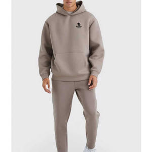 Ensemble Survêtement d'Hiver à Capuche Respirant Unisexe 100% Coton Personnalisé Couleur Unie Imprimé de Haute Qualité Vêtements Grande Taille - Product Image 6