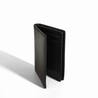 [Promotion] Porte-cartes de visite en cuir véritable tanné végétal Castello de qualité supérieure, portefeuille fin fait main
