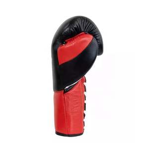 Gants de boxe d'entraînement et de combat de haute qualité en gros à lacets, gants de boxe en cuir de vachette véritable, fabriqués au Pakistan - Product Image 4