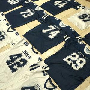 Servicio OEM al por mayor de alta calidad personalizada todos los equipos camisetas de talla grande para hombres y mujeres de fútbol americano camisas para la venta - Product Image 1