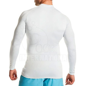 เสื้อรัดรูปสำหรับผู้ชายรุ่นล่าสุด สไตล์สปอร์ตแวร์ น้ำหนักเบา แห้งเร็ว ผลิตจากผ้าสแปนเด็กซ์/โพลีเอสเตอร์ คุณภาพสูง ขายส่ง - Product Image 2