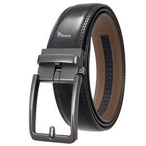 Custom Men's Casual Cowhide Leather Alloy Pin Buckle <b>Belt</b> 2-3cm Width With Custom Logo for Wholesale - Product Image 4