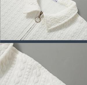 Vente en gros de sweatshirts à demi-fermeture éclair pour hommes sweatshirt de grande taille à col rabattu personnalisé de couleur unie pour le printemps et l'automne pour hommes - Product Image 5