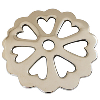 Dessous de plat en aluminium de qualité supérieure, dessous de plat en métal, pas cher, moderne, luxueux, poli, tapis et coussins
