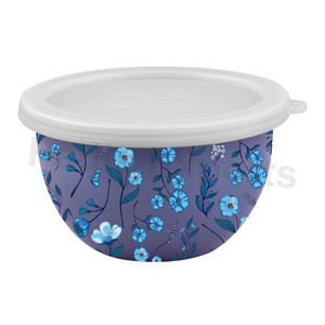 Set Of 2 Printed Bowl Set stainless steel bowl with lid set - Product Image 2