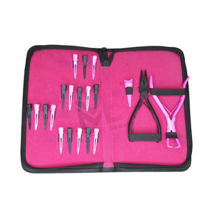 Kits d'outils de coiffure à bas prix, fabriqués en usine, très demandés, en acier inoxydable, pour extensions de cheveux, pour usage commercial - Product Image 6