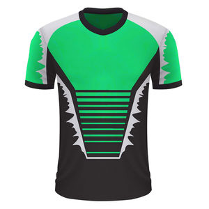 Camiseta Deportiva Sublimada con Gráficos para Hombre, de Poliéster/Algodón, Transpirable, de Secado Rápido, Manga Corta, Personalizable, Cuello Redondo - Product Image 1