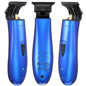 Tondeuse à cheveux professionnelle sans fil pour hommes, tondeuse à barbe à lames à écartement zéro, lame en acier inoxydable, étanche IPX7, USB - Product Image 4