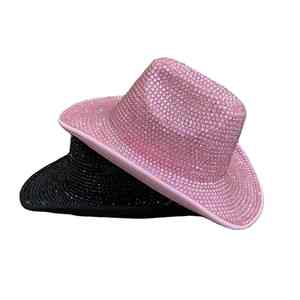 Adjustable Unisex Casual Bucket <b>Hat</b> With Rhinestone Decoration 100% Cotton Jersey Fabric Comfortable Bucket <b>Hat</b> - Product Image 3