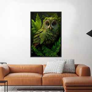 Bohemian Home Decor: <b>Large</b> Printed Canvas Art Wall Hanging,BLACK <b>FRAMED</b> CANVAS - Product Image 1