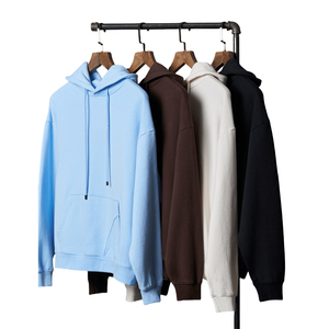 Sweatshirts à capuche pour hommes personnalisés en usine de haute qualité sweats à capuche vierges avec broderie pull à capuche OEM - Product Image 1