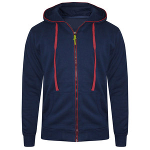 Survêtement en coton Polyester de haute qualité pour hommes, fermeture éclair complète, vêtements de Jogging, de gym, de sport, d'entraînement - Product Image 5